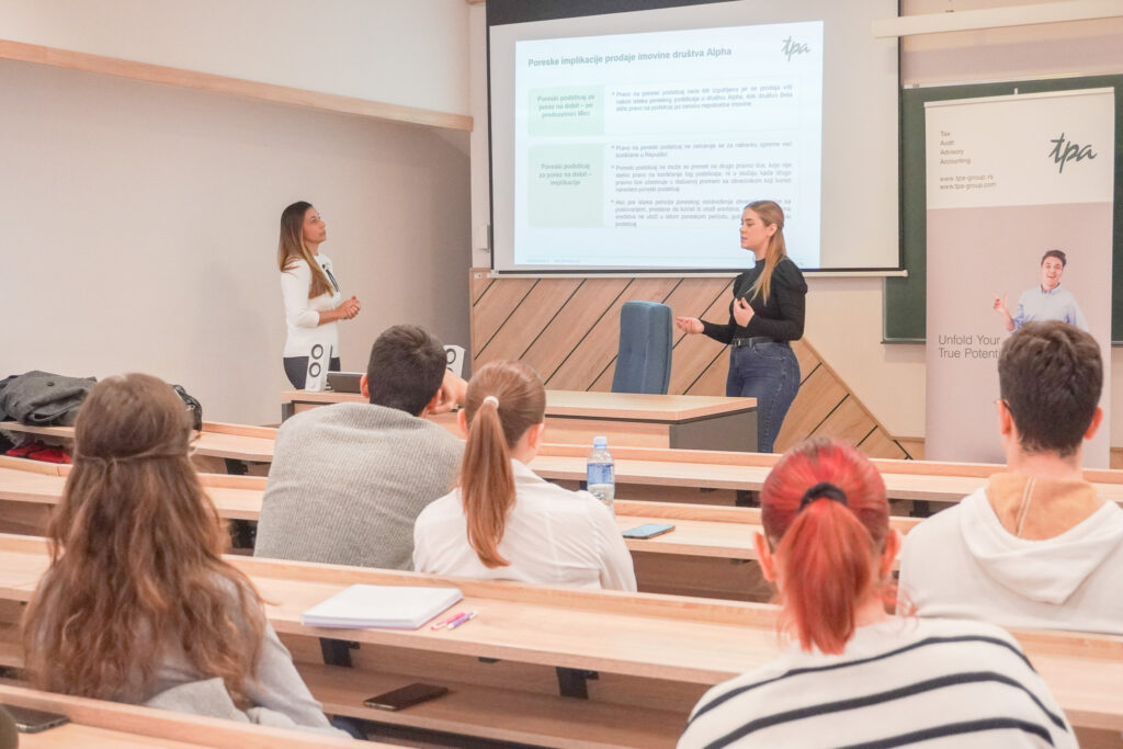 Predavanje TPA Srbije na Ekonomskom fakultetu u Beogradu